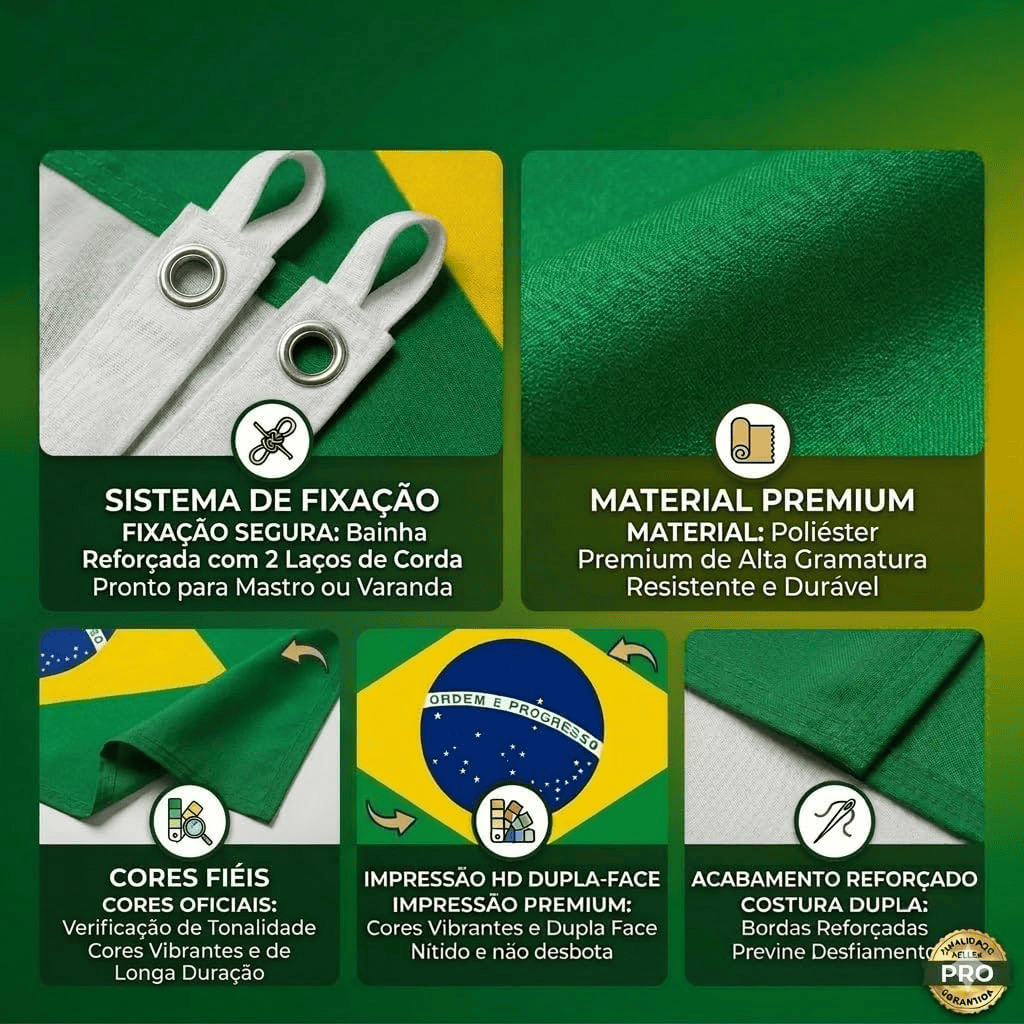 Bandeira do Brasil Copa do Mundo Eleições 130x95cm 4