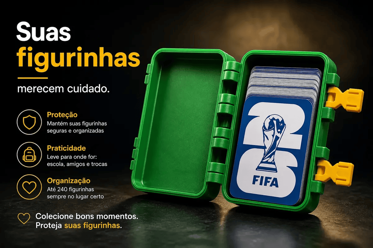 Caixa Porta 240 Figurinhas Album Copa Do Mundo 2026 Grande 4