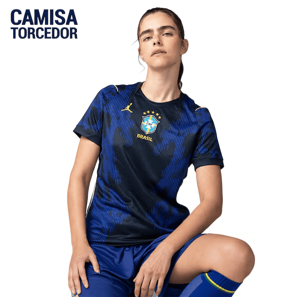 Camisa Brasil Nike Jordan II 2026/27 Torcedora Pro Feminina