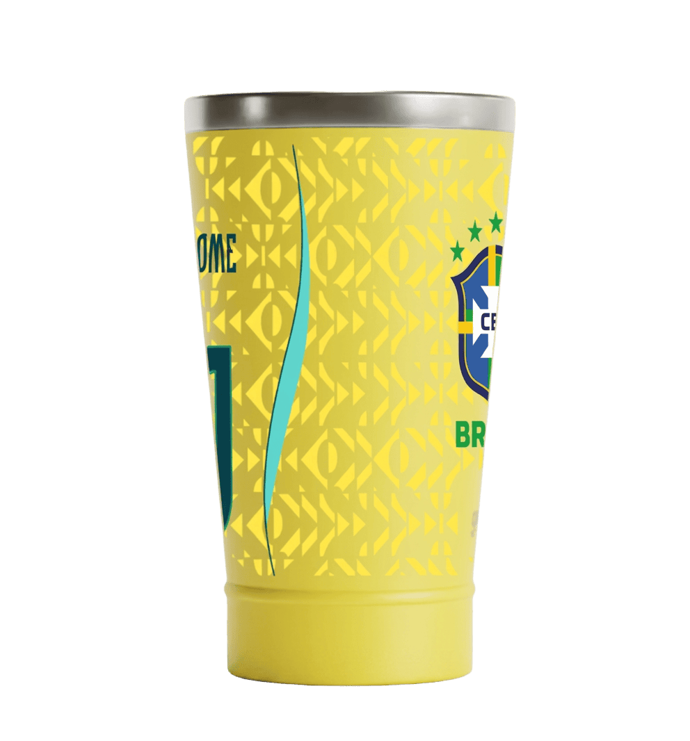 Copo Térmico Cerveja + Ebook - CBF - Uniforme 01 Personalizado 3