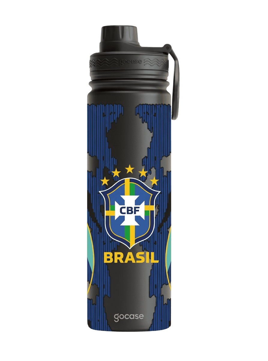 Garrafa Térmica Fresh + Ebook - CBF - Uniforme 2 Escudo - 2026
