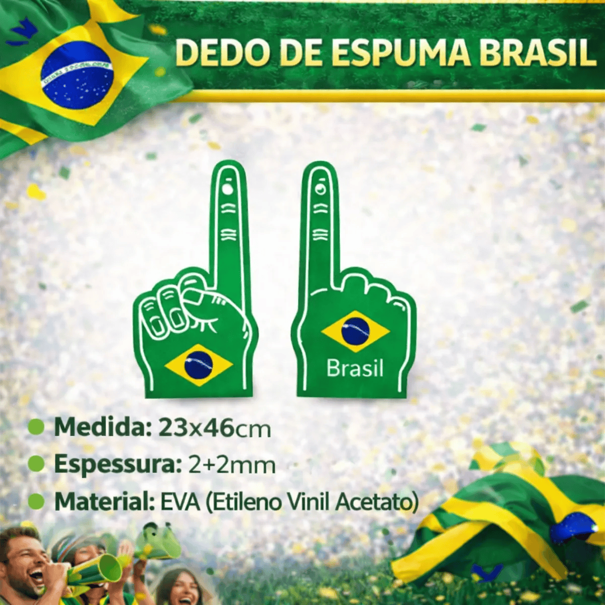 Kit Copa Do Mundo 2026 Completo Verde E Amarelo Brasil Jogos 3
