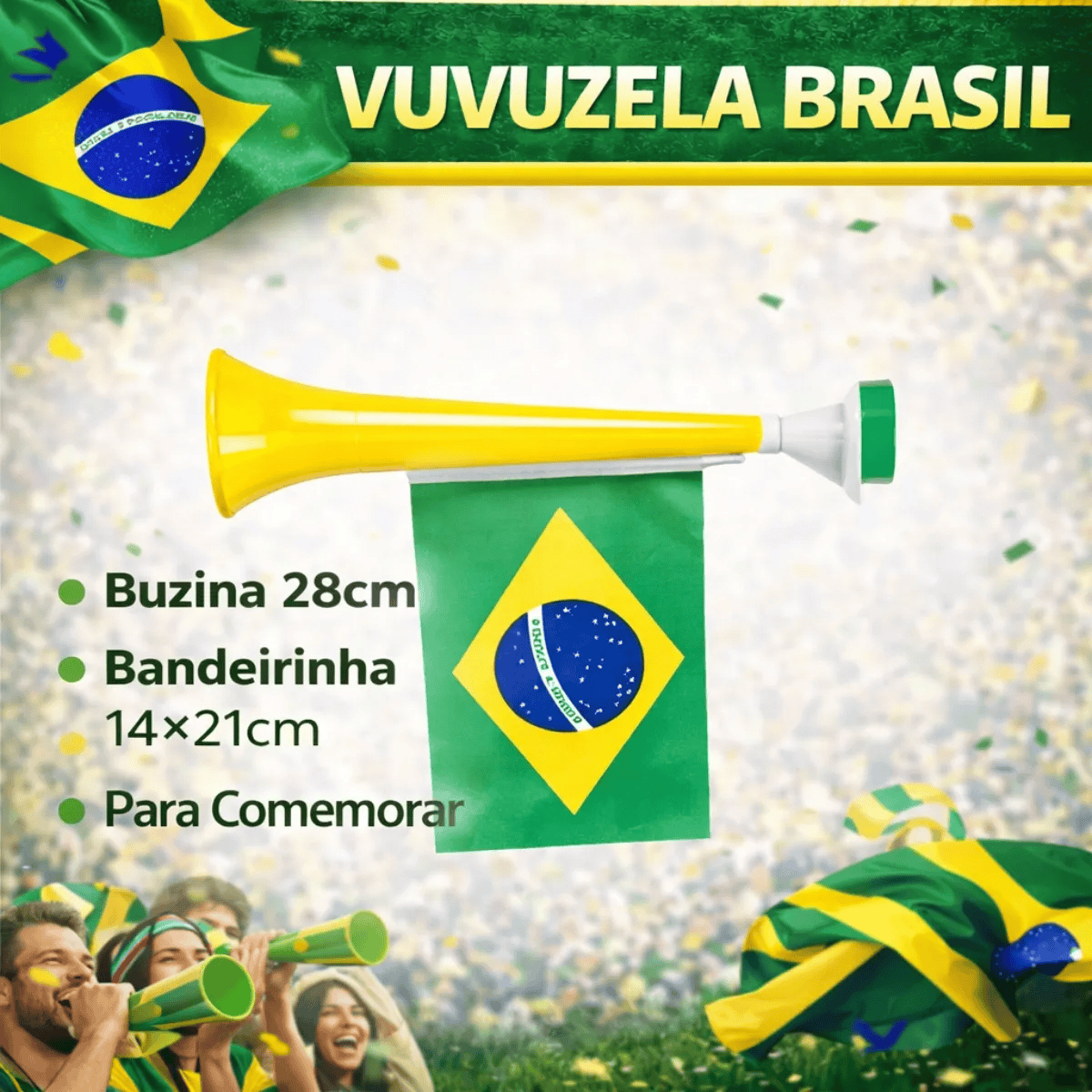 Kit Copa Do Mundo 2026 Completo Verde E Amarelo Brasil Jogos 5