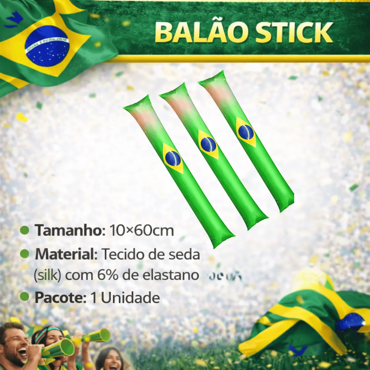 Kit Copa Do Mundo 2026 Completo Verde E Amarelo Brasil Jogos 6