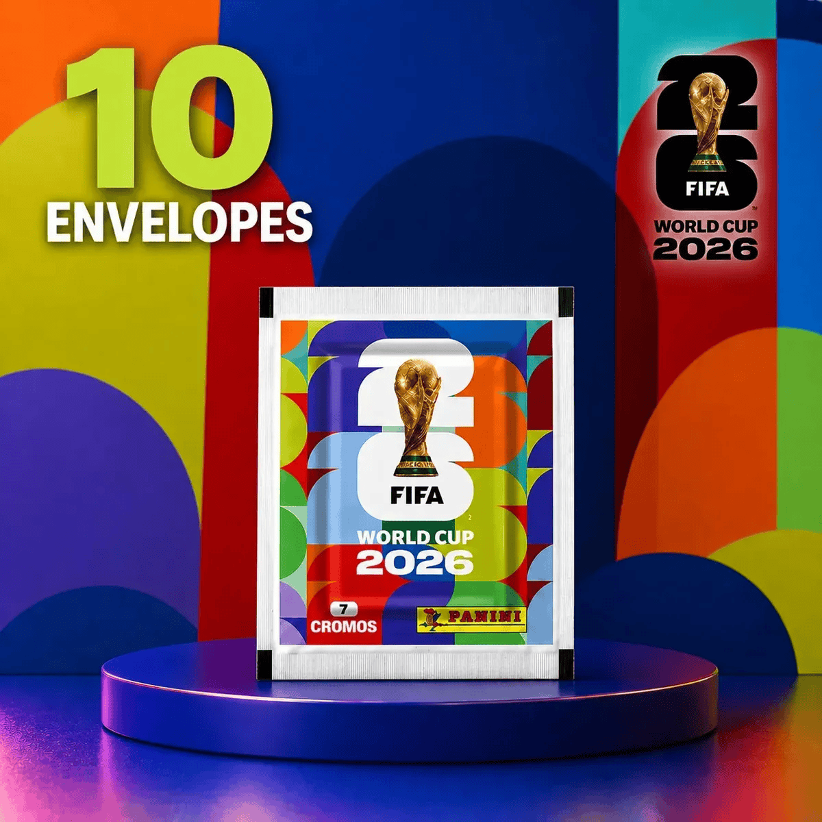 Kit 70 Figurinhas Do Álbum Copa Do Mundo 2026 (10 Envelopes) 2